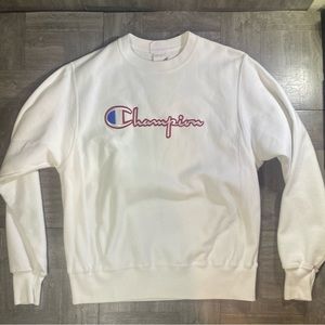 VTG Champion Reverse Weave Crewneck Sweatshirt Embroidered Adult Small 2000's